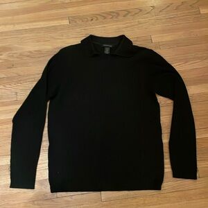 Kenneth Cole - men’s black S knit sweater with collar